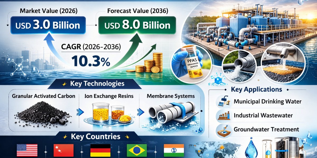 PFAS Filtration & Treatment Media Market to Reach USD 8.0 Billion by 2036