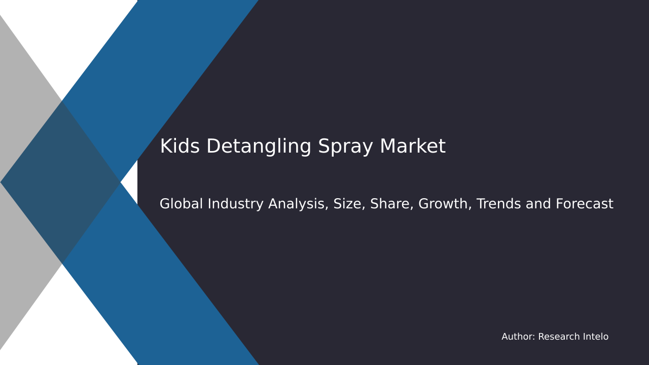 Kids Detangling Spray Market Research Report 2033